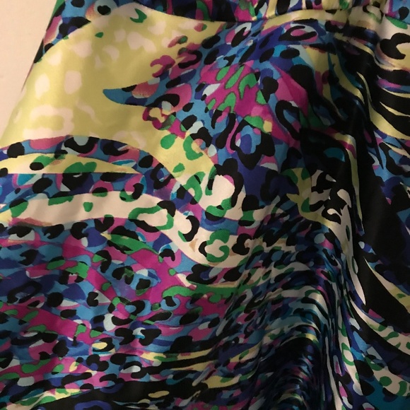 form fitting Mermaid colorful Elegant Dress sz 10 - Picture 7 of 8